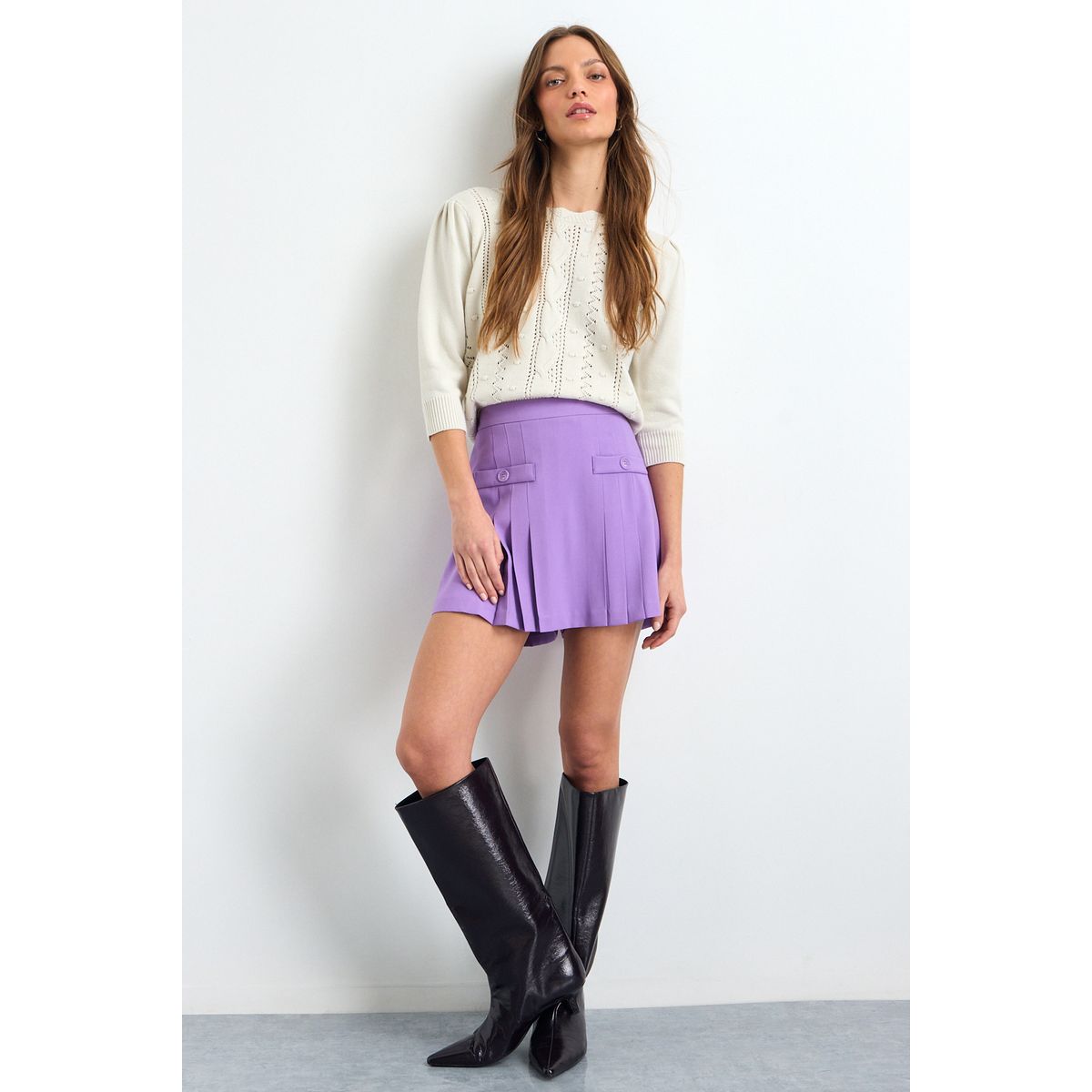 IO - Short Mujer Morado Io