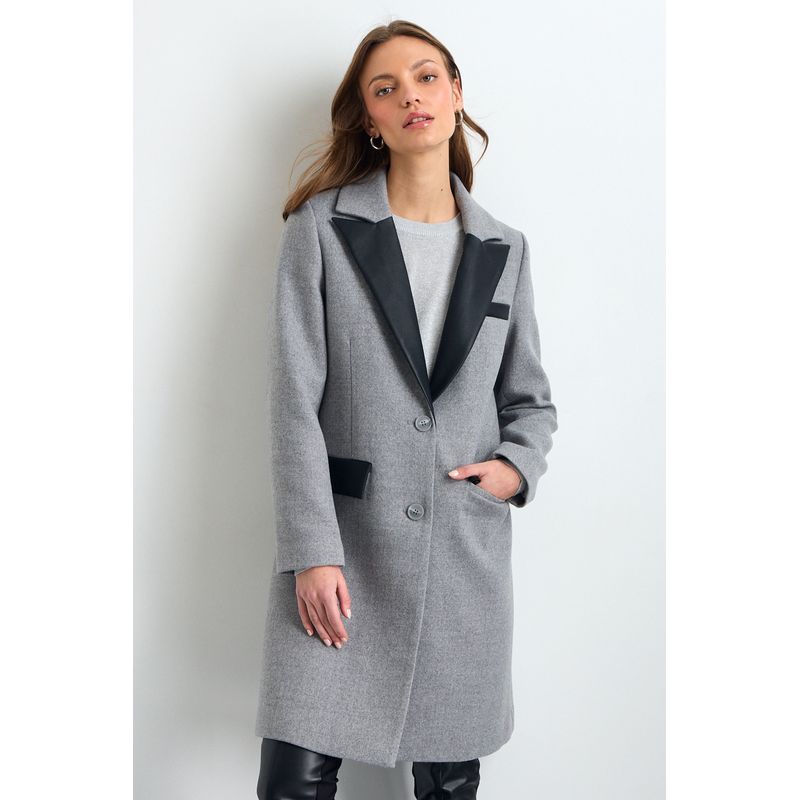 IO - Chaqueton Mujer Gris Io