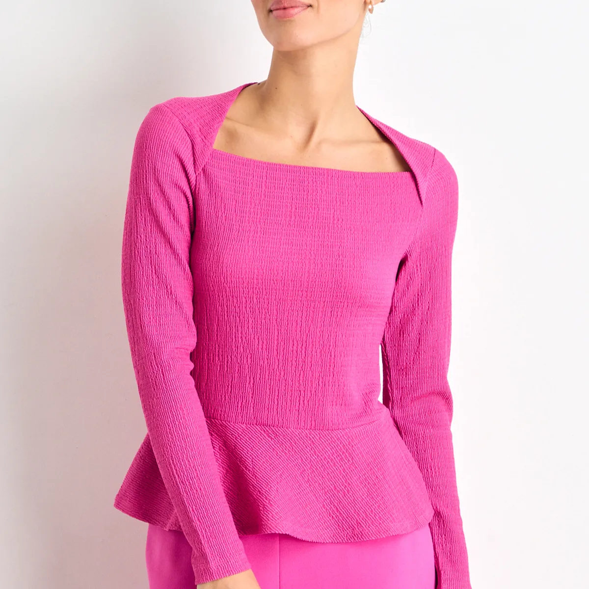 IO - Polera Manga Larga Mujer Fucsia Io