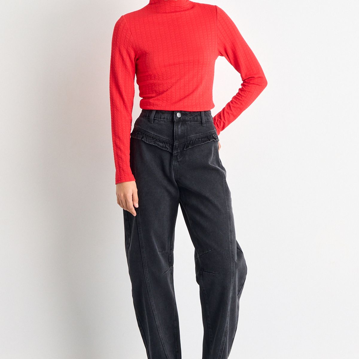 IO - Polera Manga Larga Mujer Rojo Io