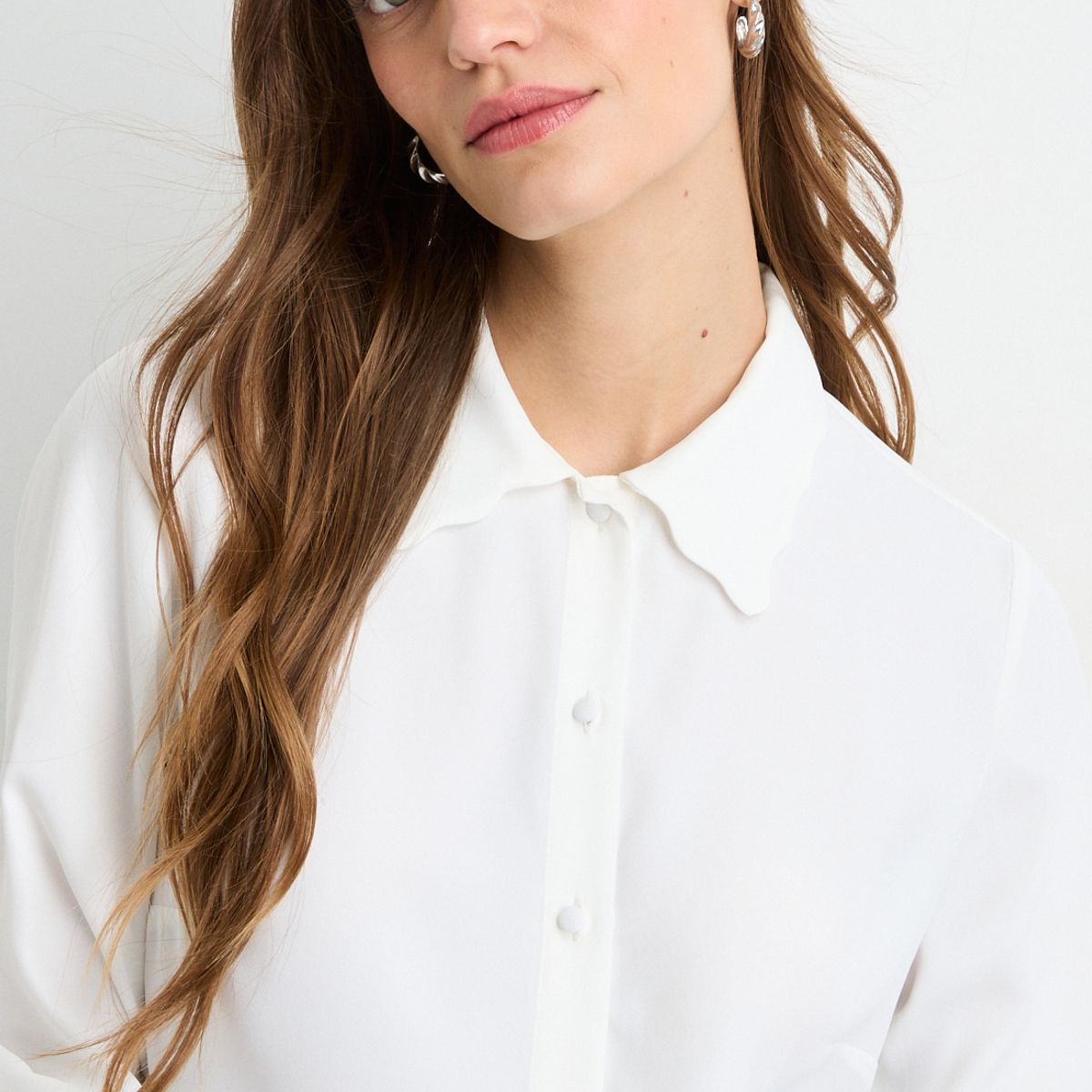 IO - Blusas Manga Larga Mujer Crudo Io