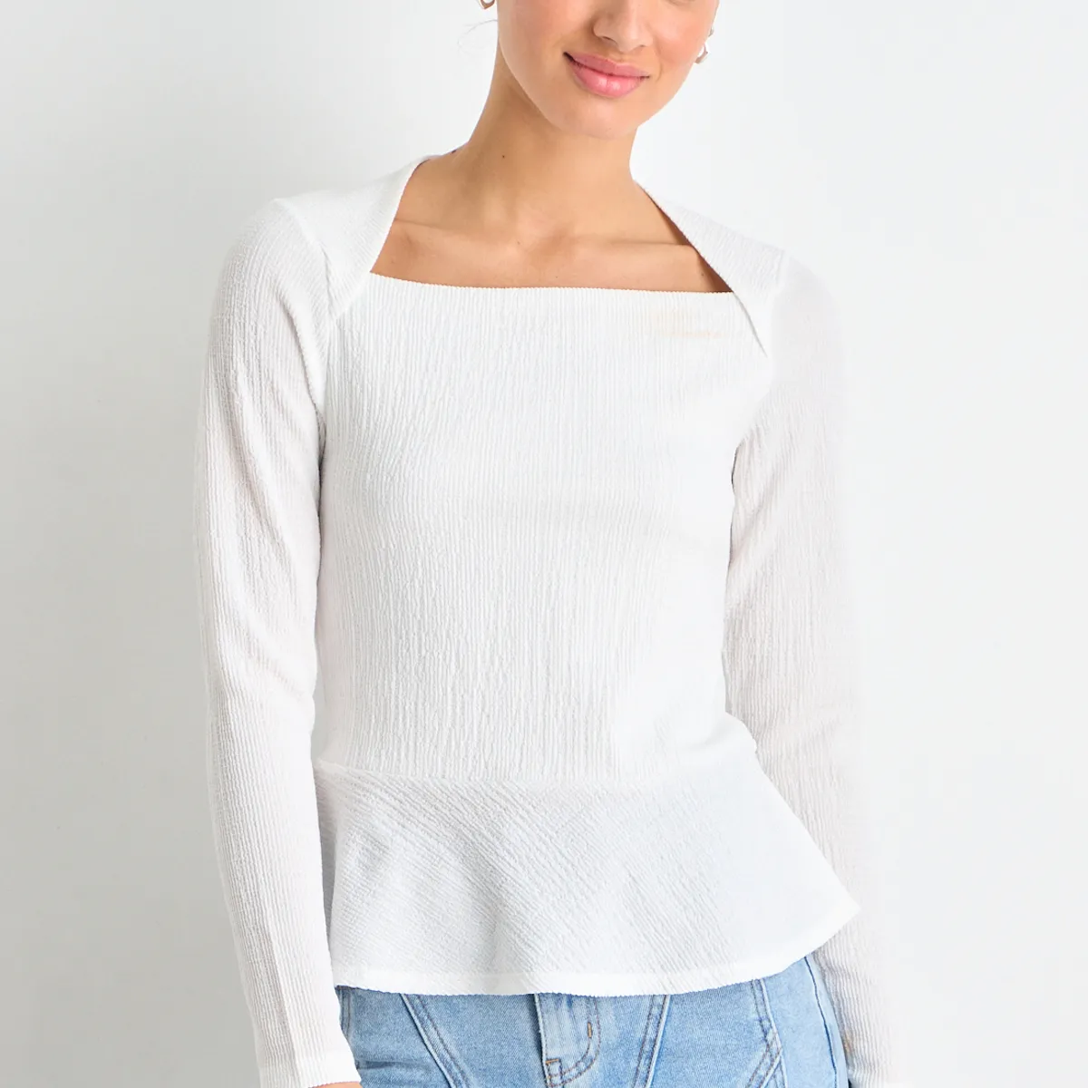 IO - Polera Manga Larga Mujer Crudo Io