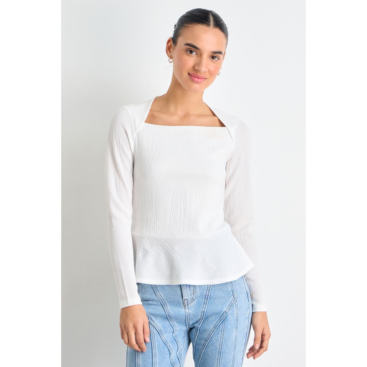 IO - Polera Manga Larga Mujer Crudo Io