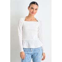 Polera Manga Larga Mujer Crudo