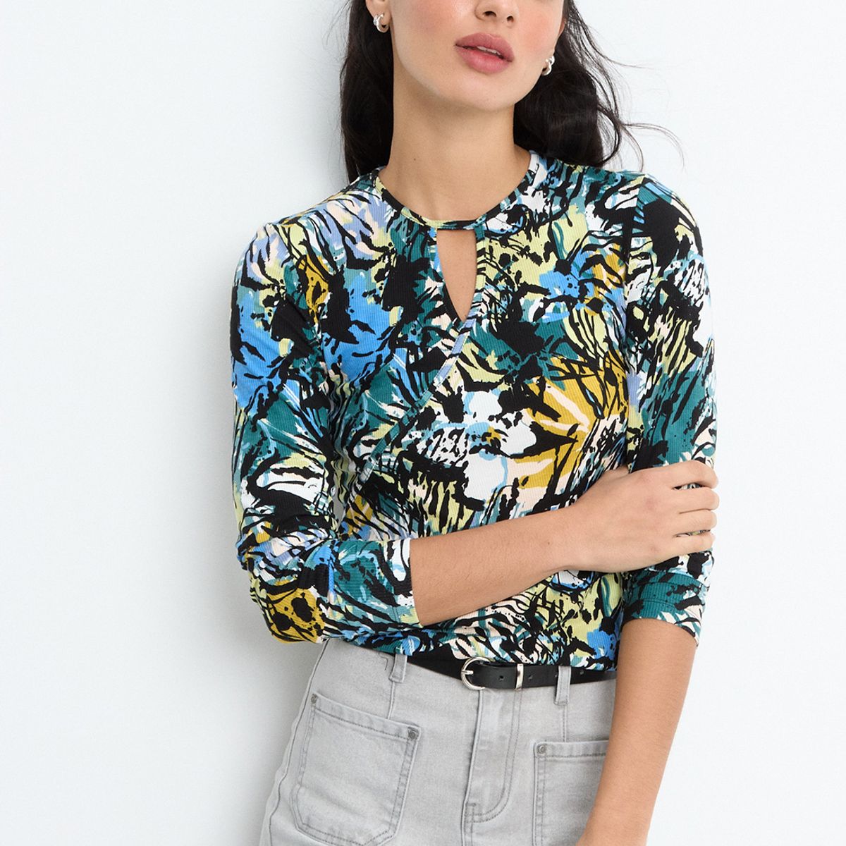 IO - Polera Manga Larga Mujer Verde Io