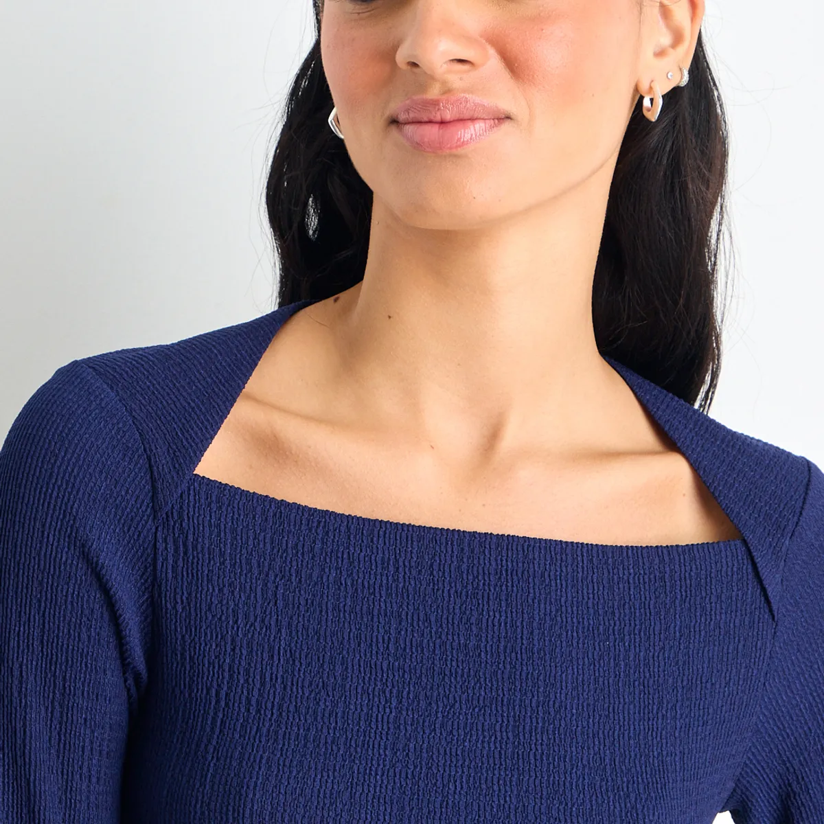 IO - Polera Manga Larga Mujer Azul Io