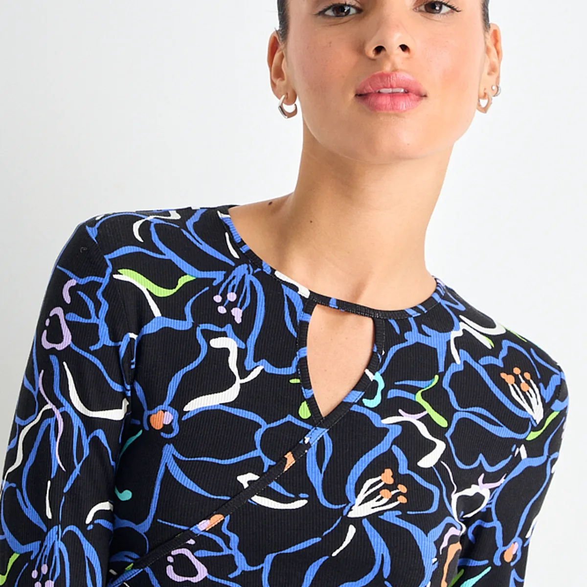 IO - Polera Manga Larga Mujer Negro Io