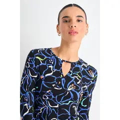 IO - Polera Manga Larga Mujer Negro