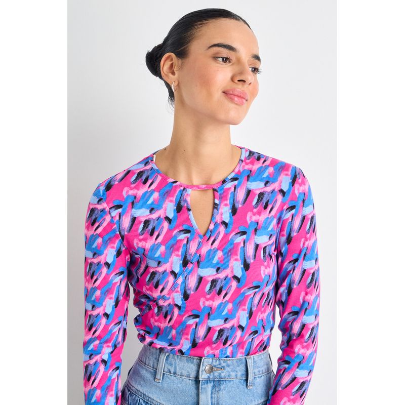 IO - Polera Manga Larga Mujer Rosa Io