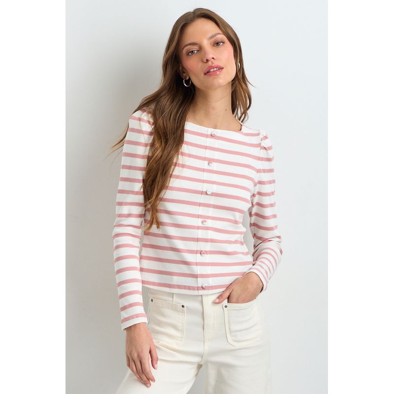 IO - Polera Manga Larga Mujer Rosa Io