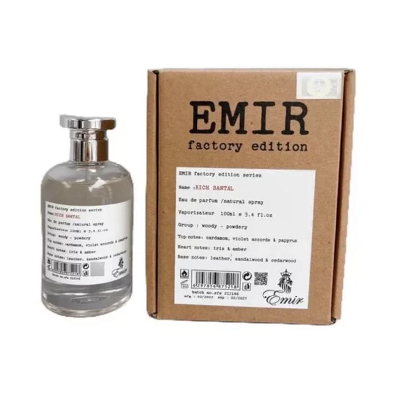 FRAGRANCE WORDL - Perfume Paris Corner Rich Santal Emir FactoryEDP100ml Unisex