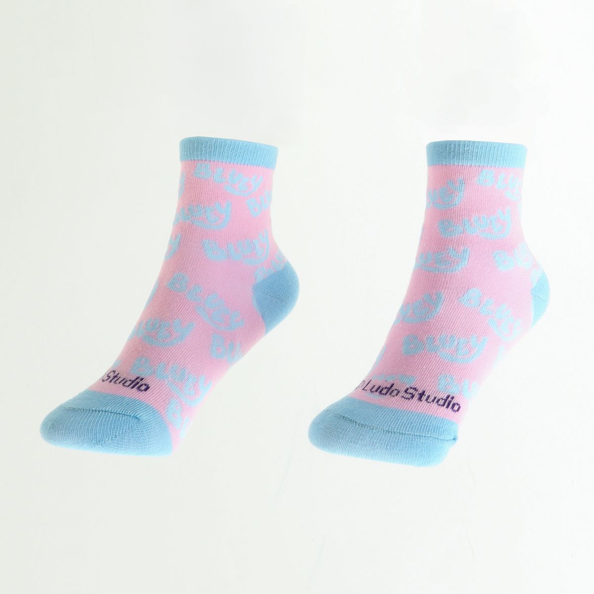 BLUEY - Pack Calcetines Niña Logo Morado Bluey