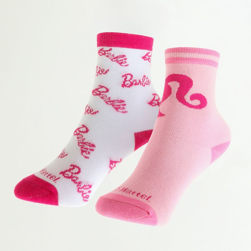 BARBIE - Pack Calcetines Niña Logos Blanco Barbie