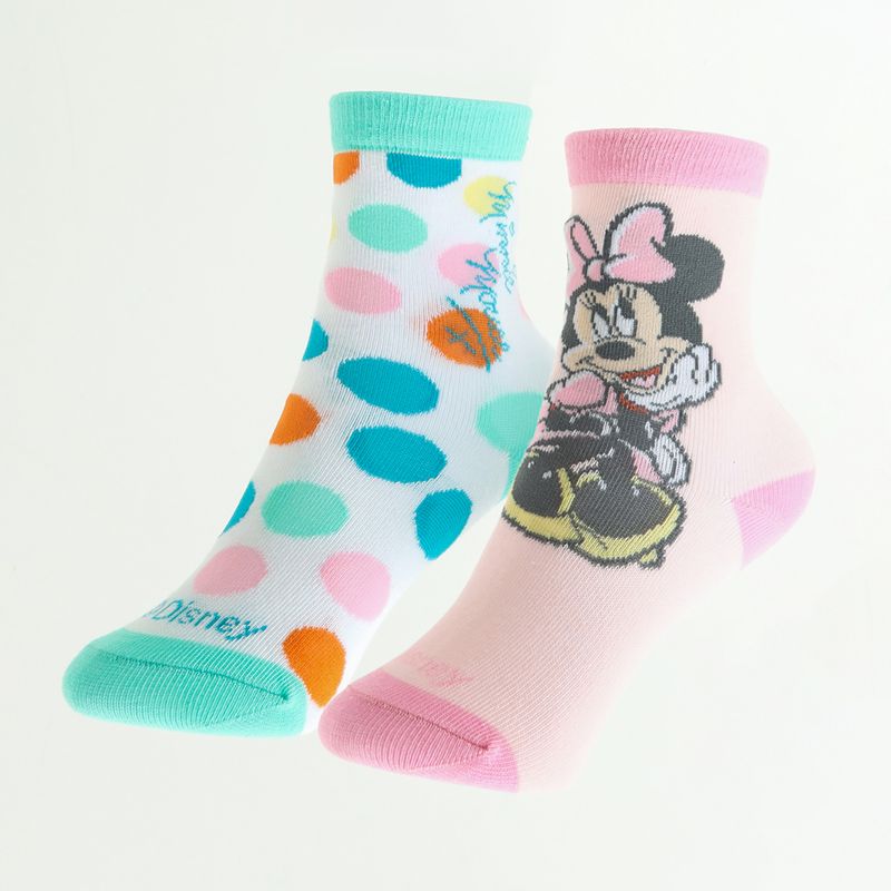 DISNEY - Pack Calcetines Niña Minnie Lunares Blanco Disney