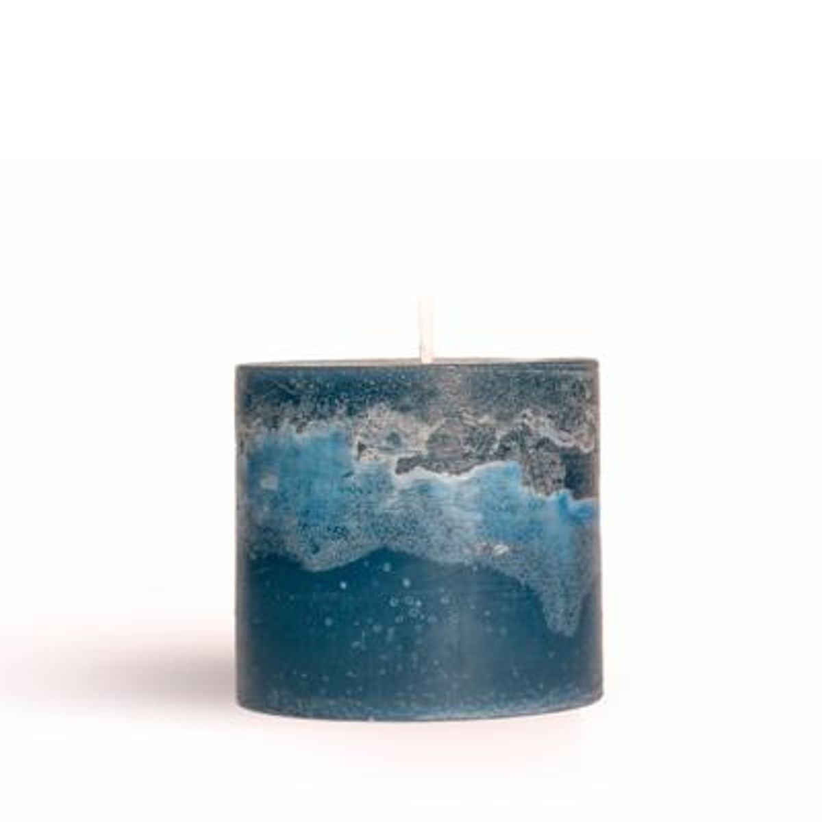 GENERICO - Velas Azules Artesanales - Hechas a Mano 10x6cm