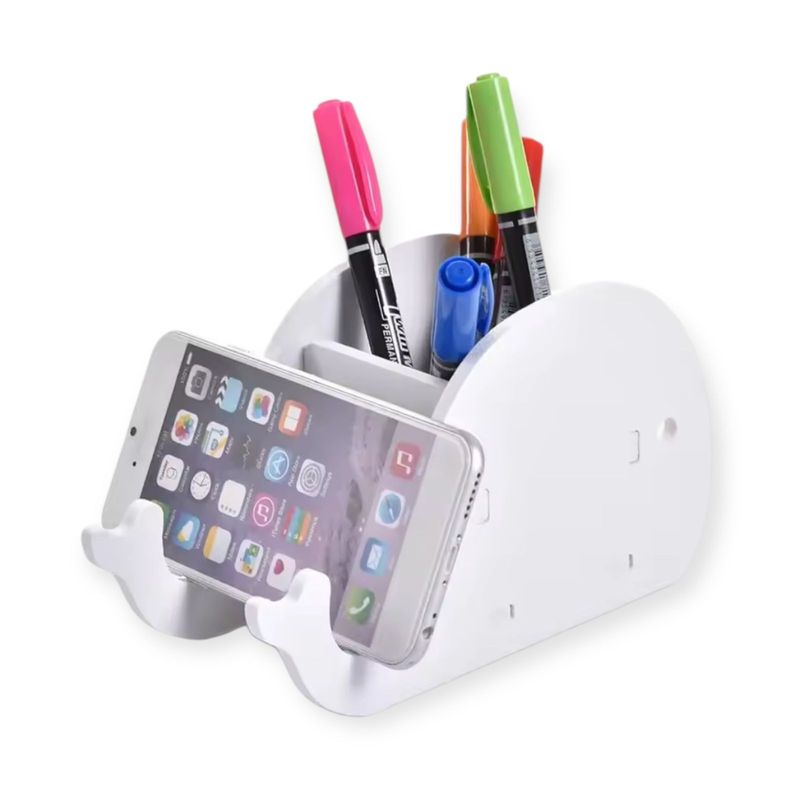 GENERICO - Porta Lápices Organizador Escritorio Con Soporte Celular