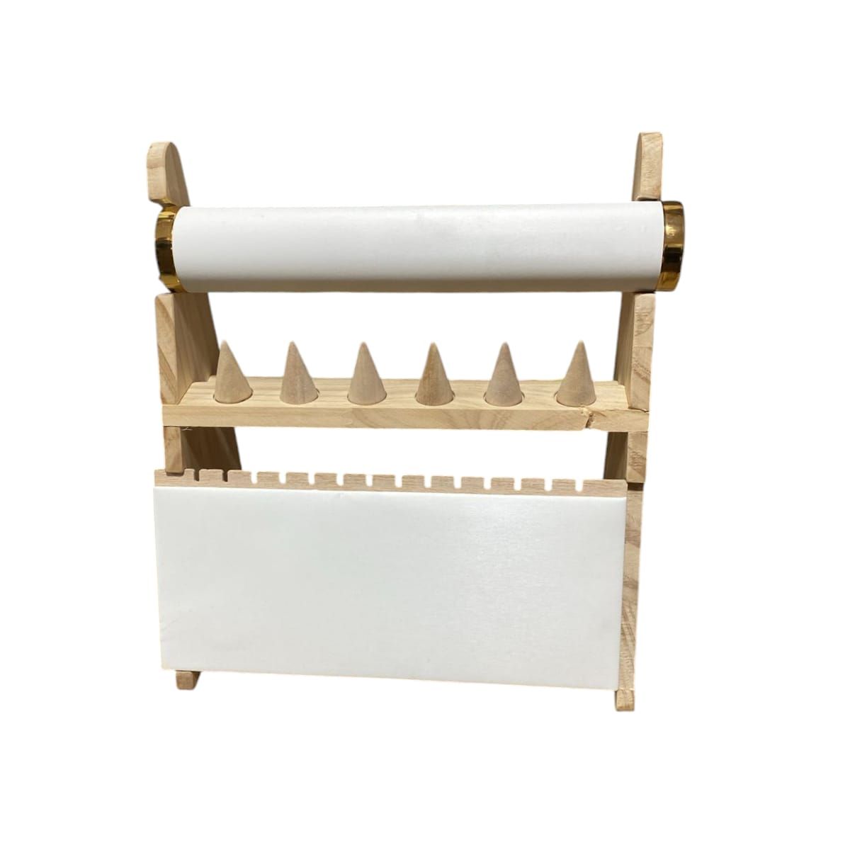 GENERICO - Elegante Exhibidor de Bambú para Joyeria Gms