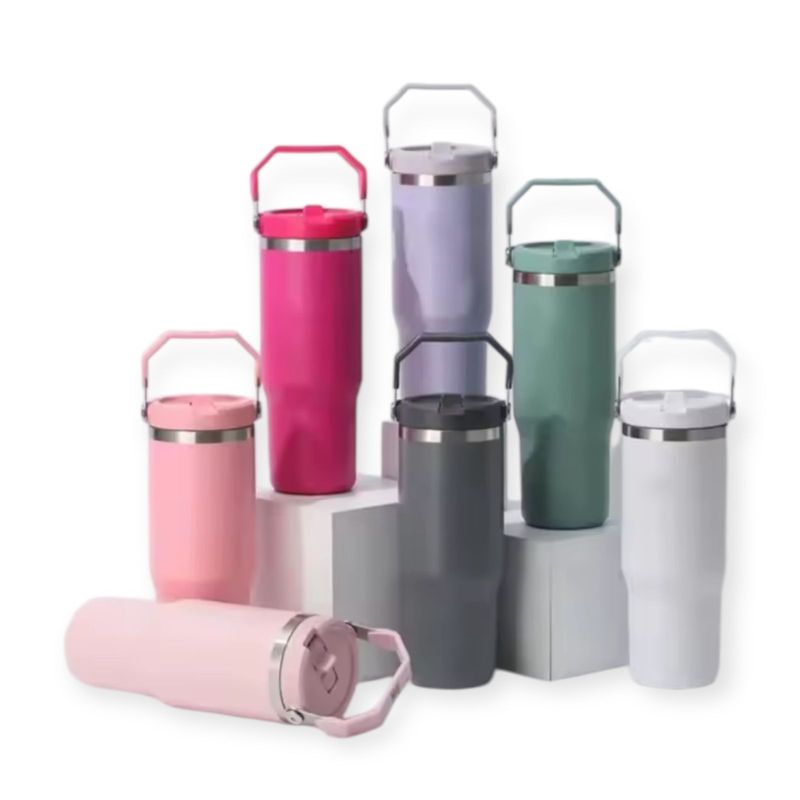 GENERICO - Termo Vaso Termico Botella 890ml Acero Inox Con Bombilla