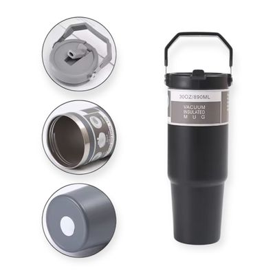 Imagen 2 del producto Termo Vaso Termico Botella 890ml Acero Inox Con Bombilla