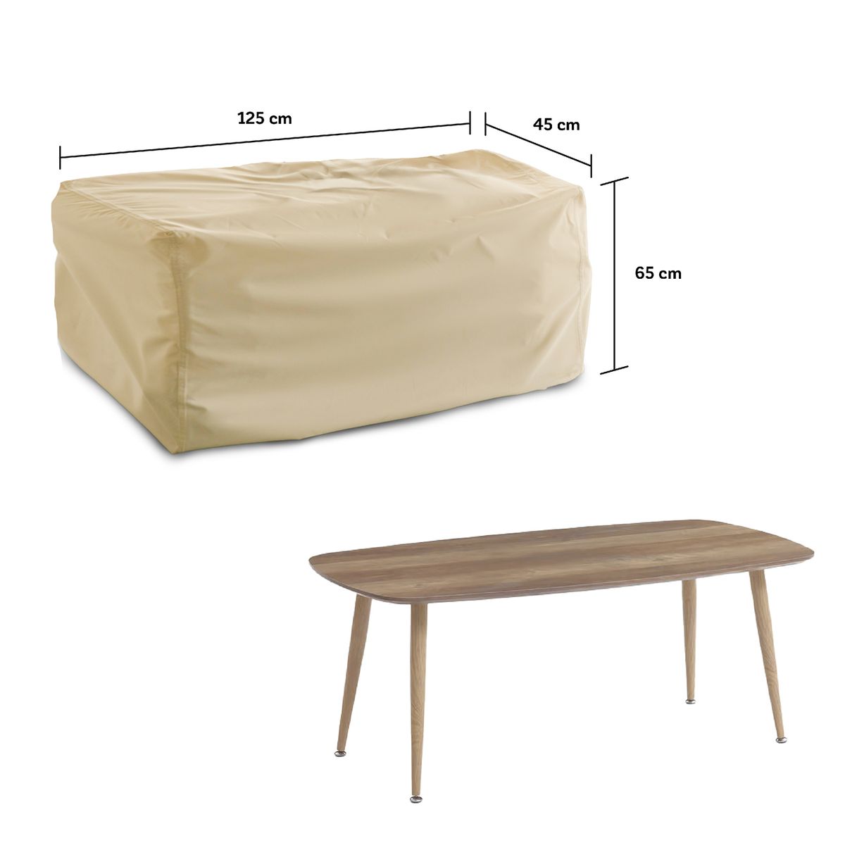 CWAGEN - Cobertor Funda de Mesa de centro Ancha L Tapado Covers-Wagen Covers