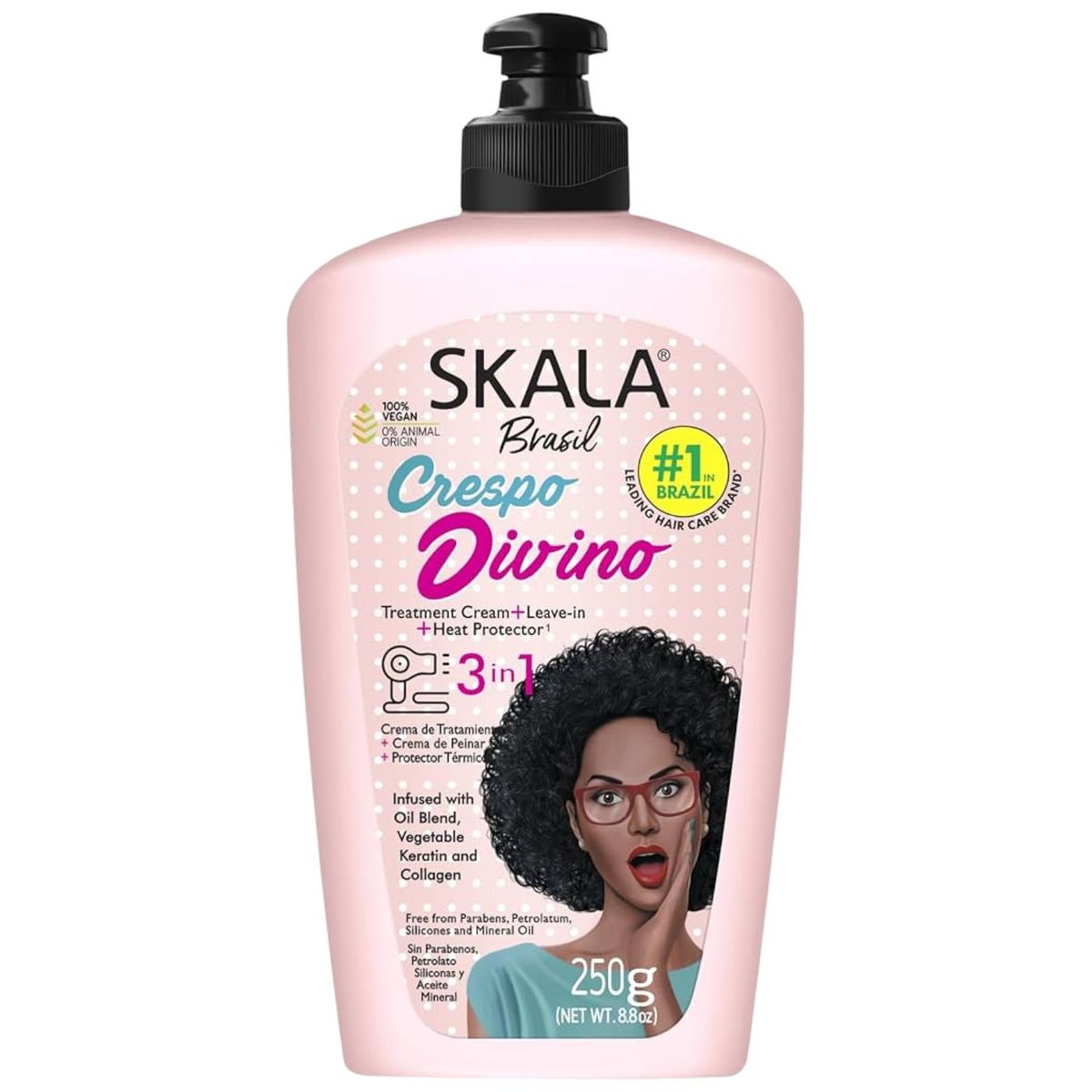 SKALA - Crema Skala para Peinar  Crespo Divino 3 en 1 250g Hidrata