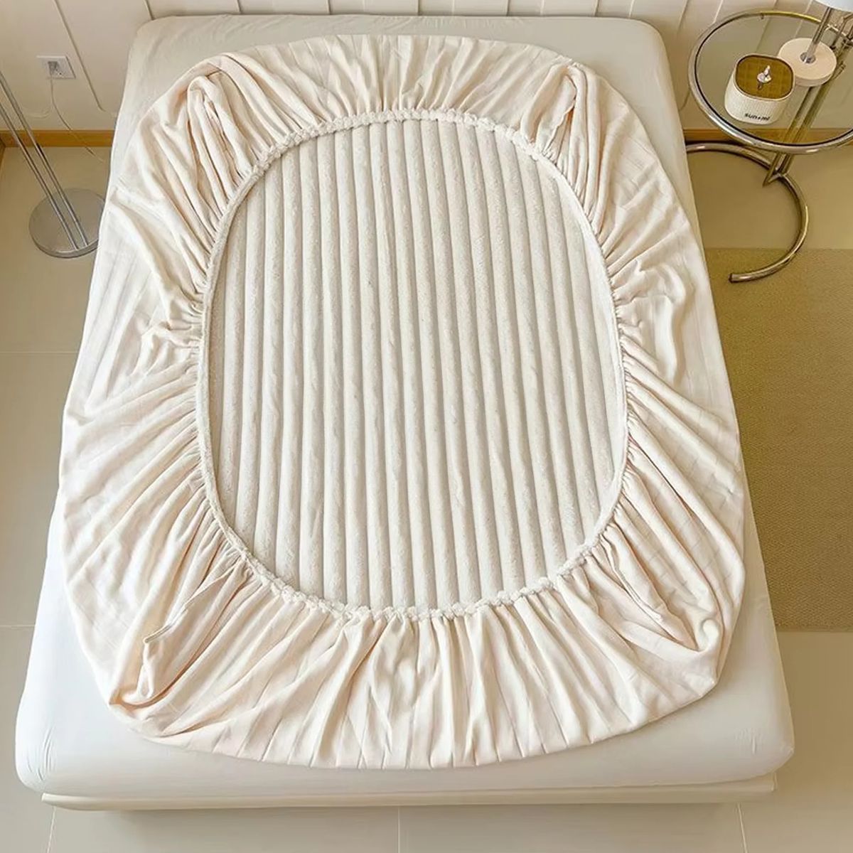 GENERICO - Sabanas De Invierno Bajera Elasticada Termica Suave Sherpa