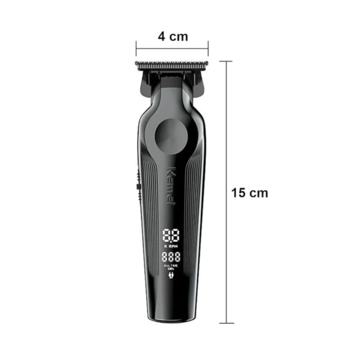 KEMEI - Maquina Patillera Trimmer KM264 Negro Desvelladora