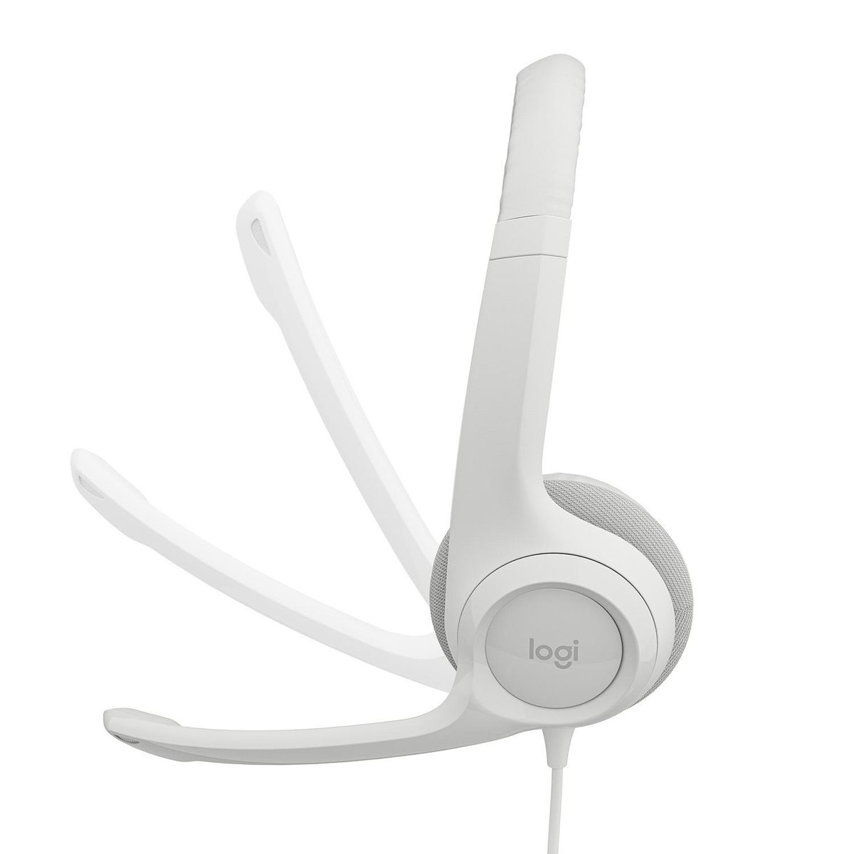 LOGITECH - Audifonos con Micrófono Logitech H390, Micrófono c/ Supresión de Ruido, Blanco