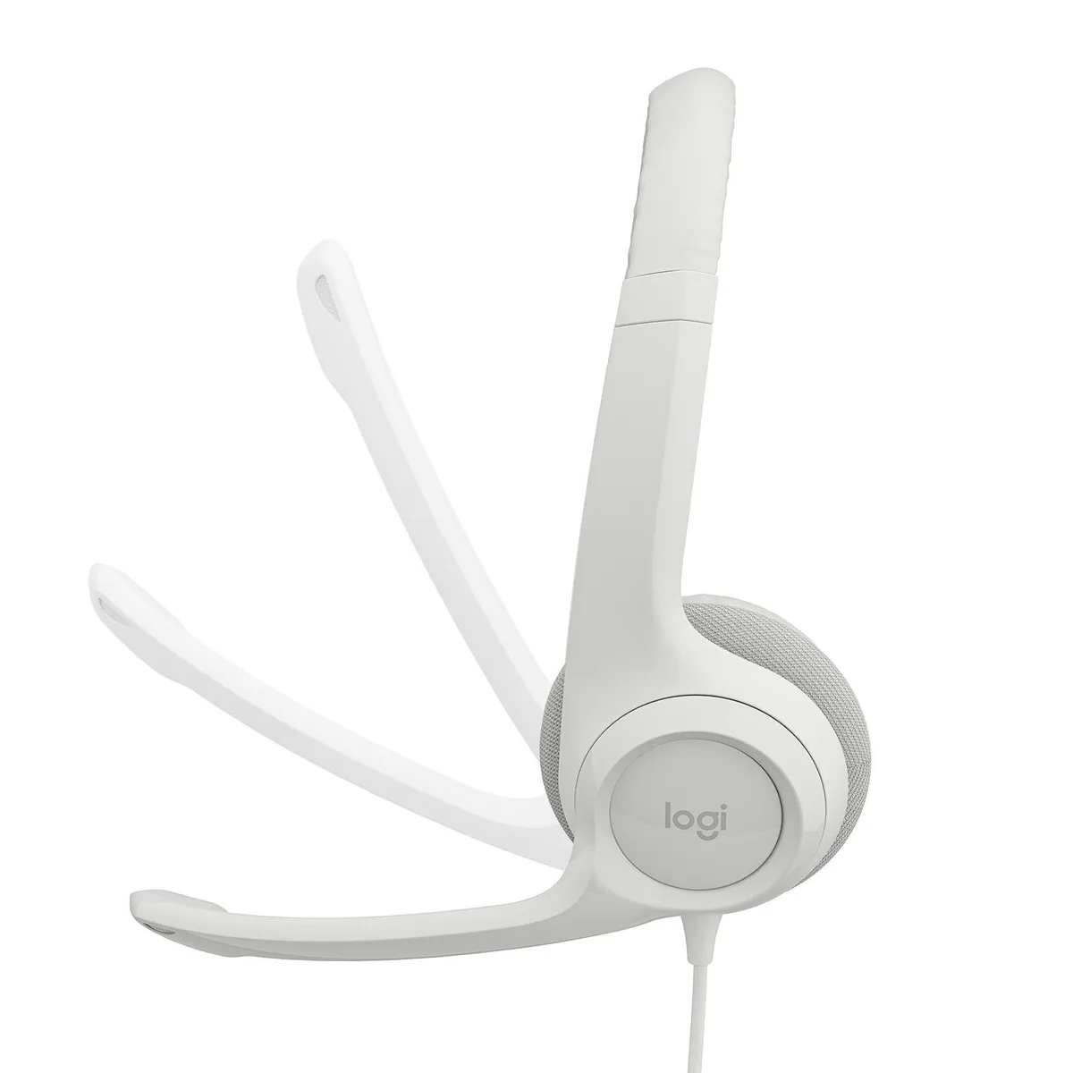 LOGITECH - Audifonos con Micrófono Logitech H390, Micrófono c/ Supresión de Ruido, Blanco