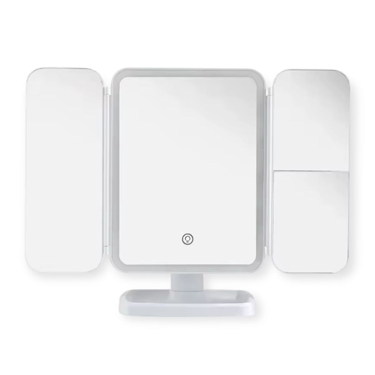 GENERICO - Espejo Iluminado Maquillaje De Tocador Plegable Luz Led Blanco