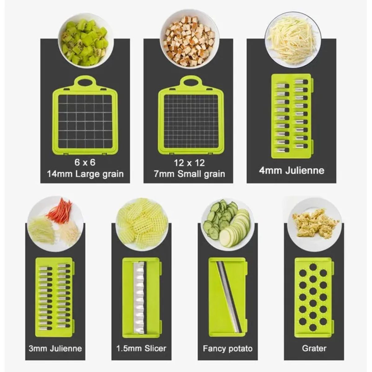 MOVI - PICADOR DE FRUTAS Y VERDURAS 12 EN 1