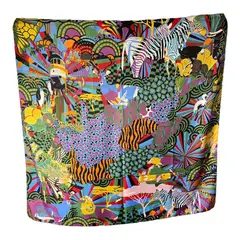 MAXO - Pañuelo de Seda de Sarga Mujer 130X130 ANDREA
