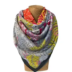 MAXO - Pañuelo de Seda de Sarga Mujer 130X130 CONY
