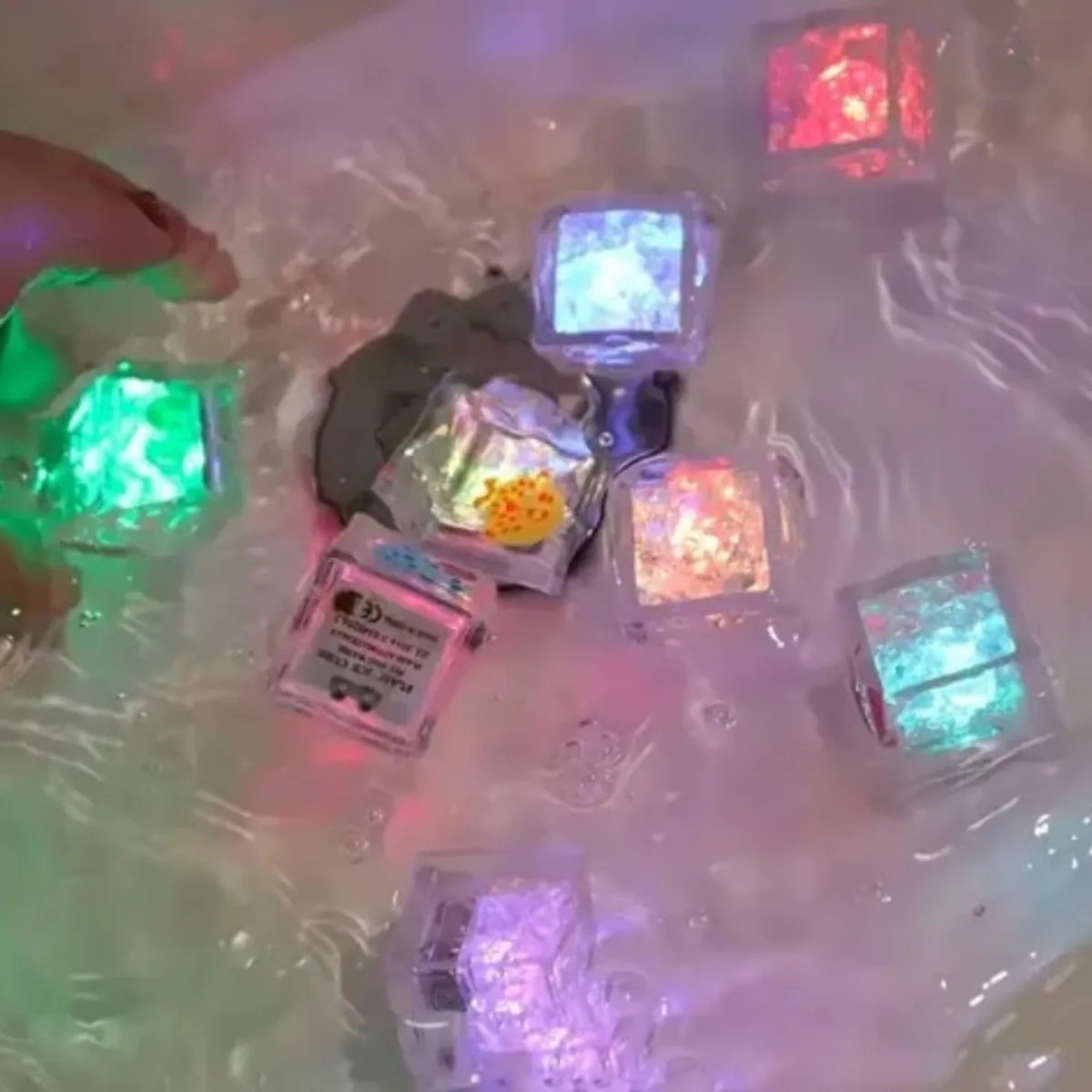GENERICO - Juguete De Baño Para Bebés Cubitos De Hielo Luminosos