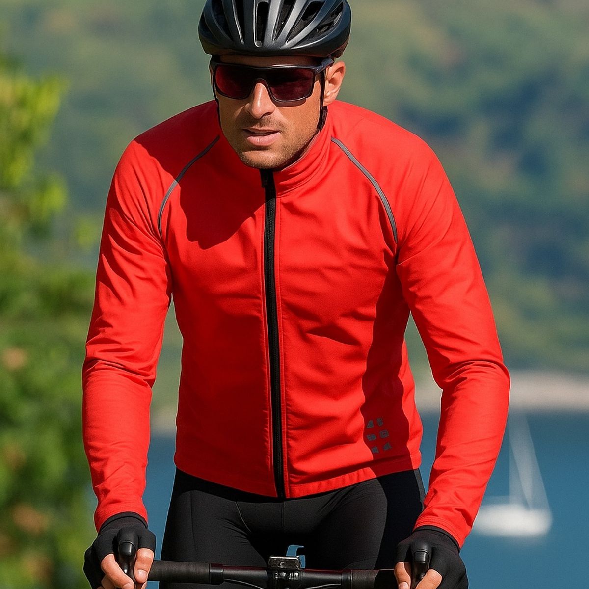 WOSAWE - CORTAVIENTOS IMPERMEABLE CICLISMO