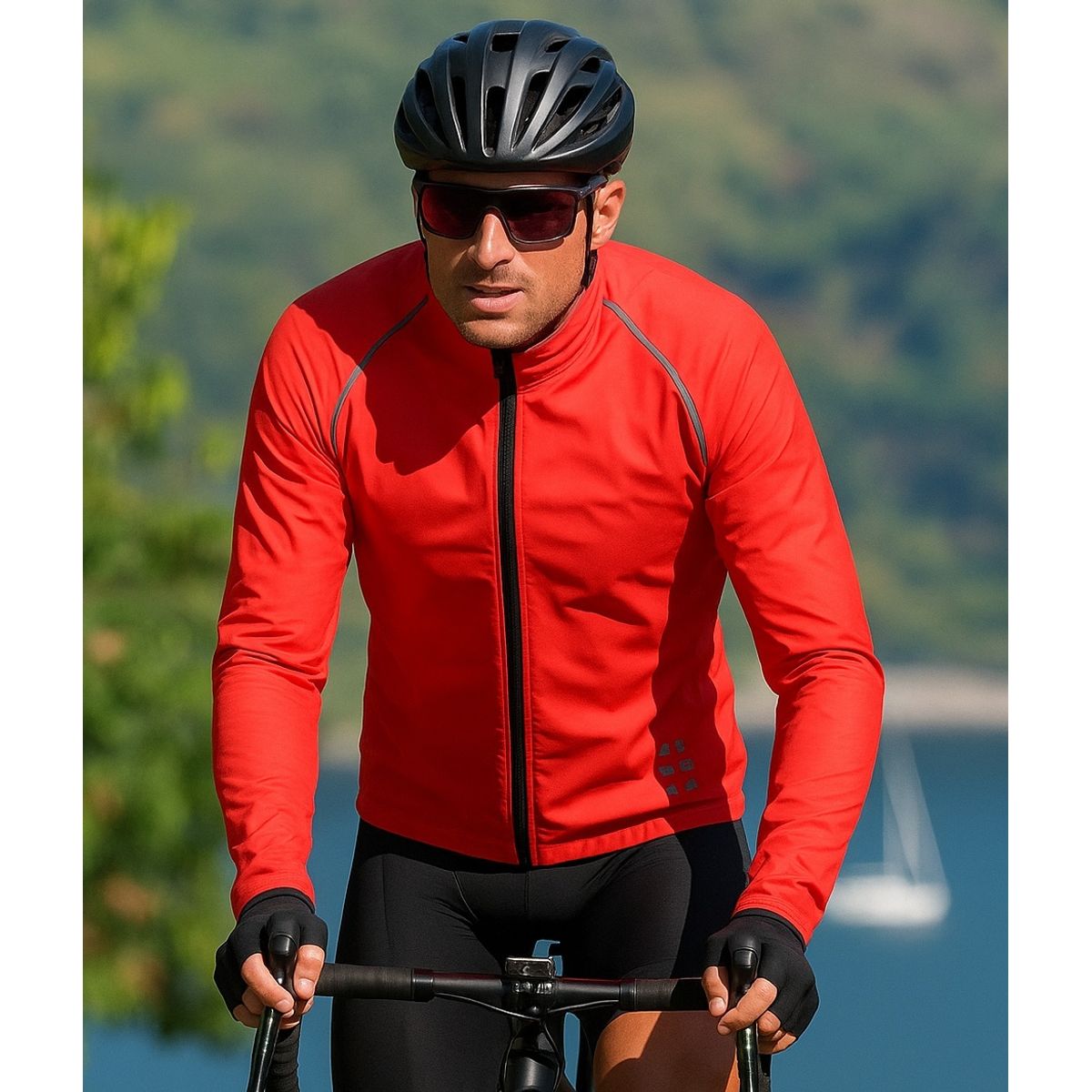 WOSAWE - CORTAVIENTOS IMPERMEABLE CICLISMO