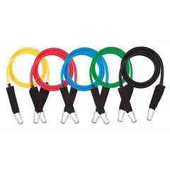 PUNTO STORE - Pack De 5 Bandas Elásticas Para Entrenamiento Con Bolso - Ps