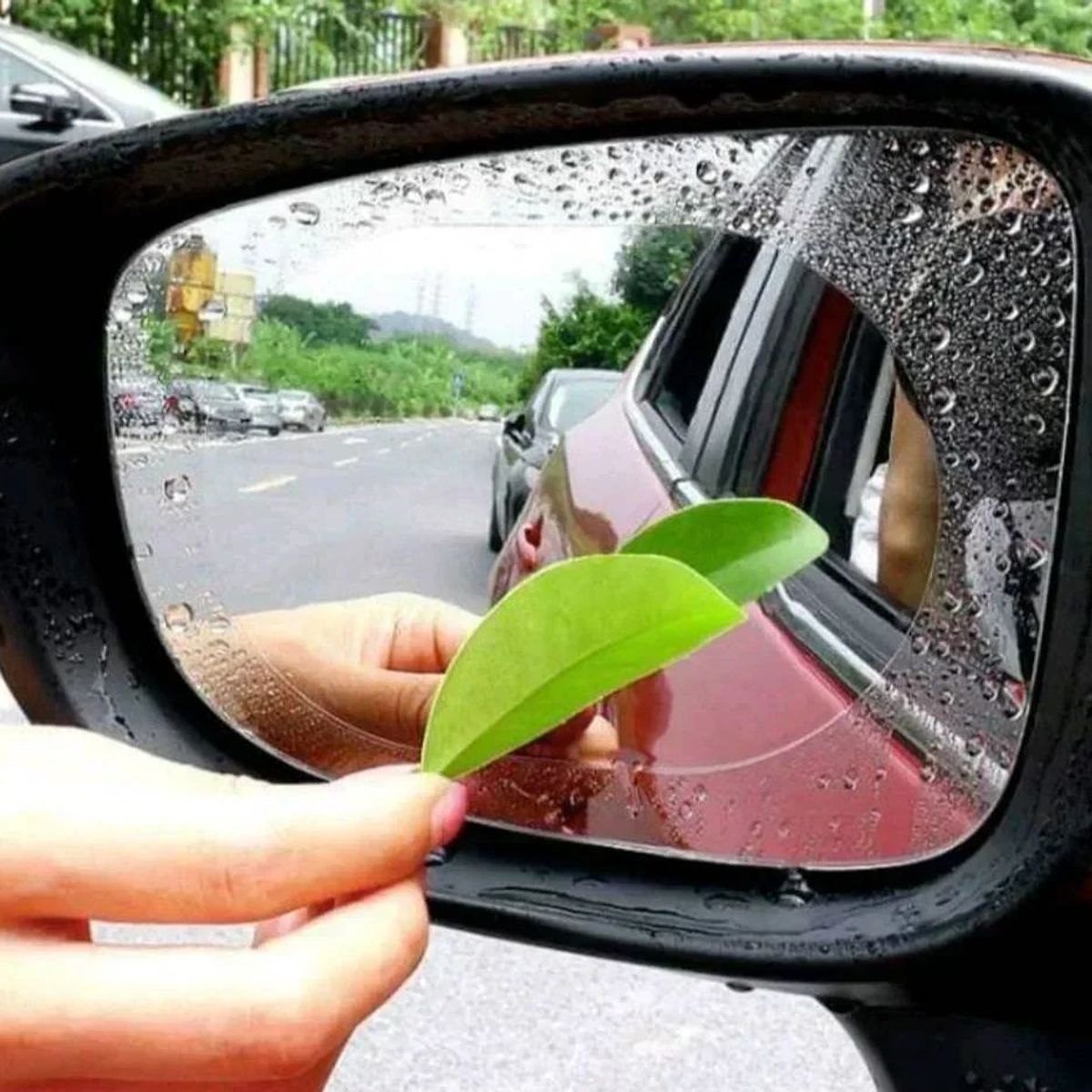 GENERICO - Kit 2 Films Anti-lluvia/niebla Para Espejo Retrovisor