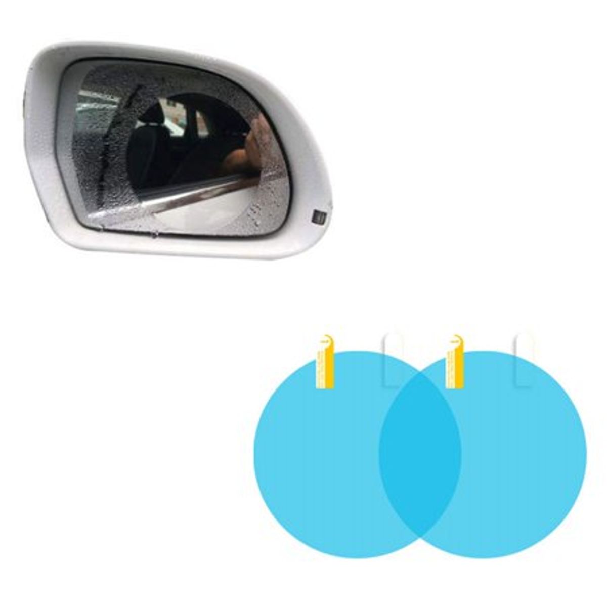 GENERICO - Kit 2 Films Anti-lluvia/niebla Para Espejo Retrovisor