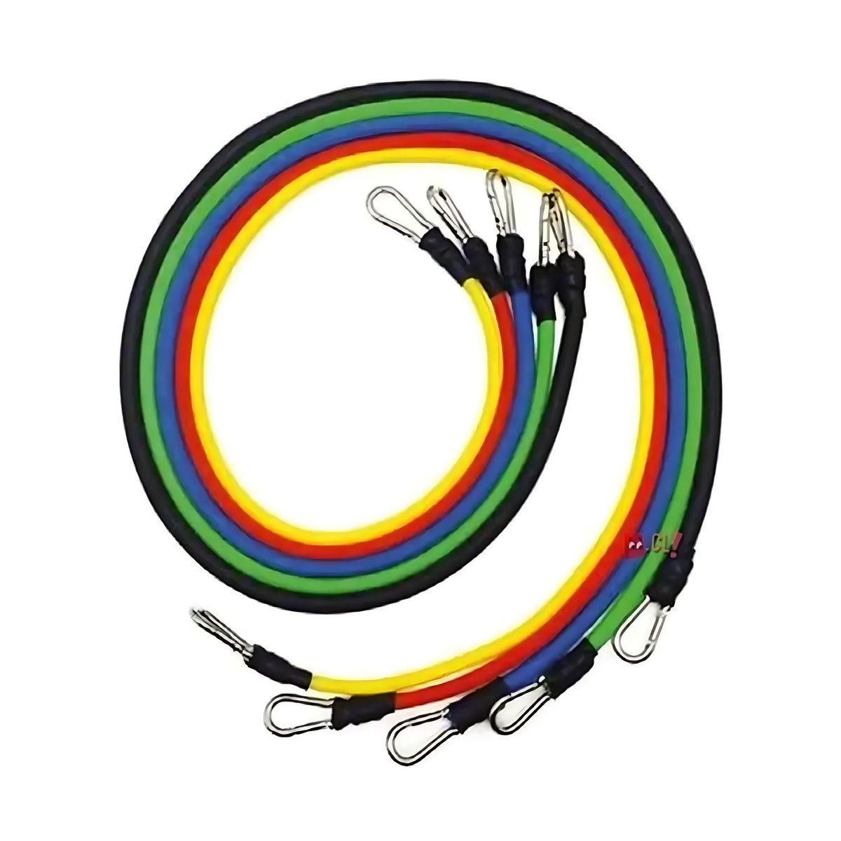 INFITNESS - Pack De 5 Bandas Elásticas Resistencia 100 Libras Tpe - Ps