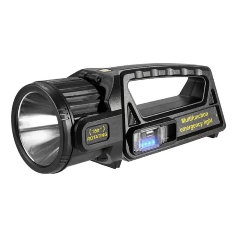 GENERICO - Linterna Reflector Doble Foco Usb Y Solar De Alta Potencia