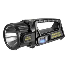GENERICO - Linterna Reflector Doble Foco Usb Y Solar De Alta Potencia