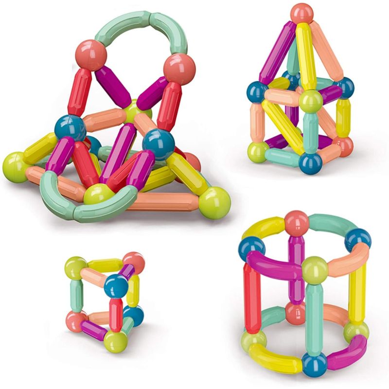 GENERICO - Set Didáctico Barras Magnéticas 42 Piezas Para Los Pequeños
