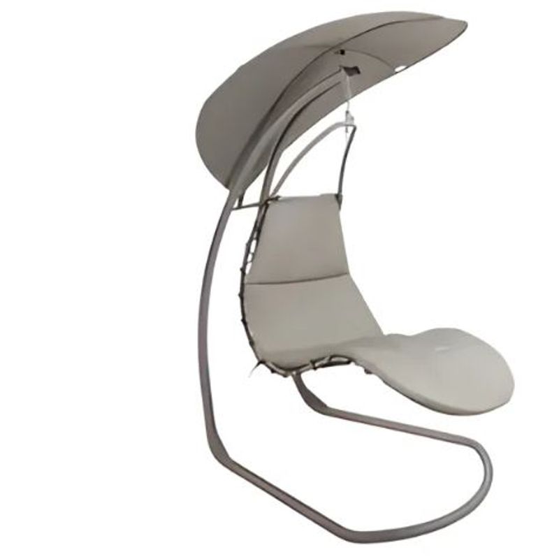 JUST HOME COLLECTION - Reposera colgante con soporte Taupe