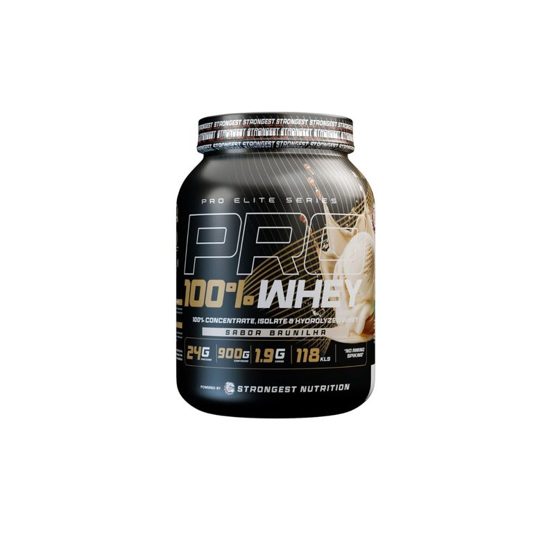 STRONG - PROTEINA PRO 100% WHEY 900GR VAINILLA - STRONGEST