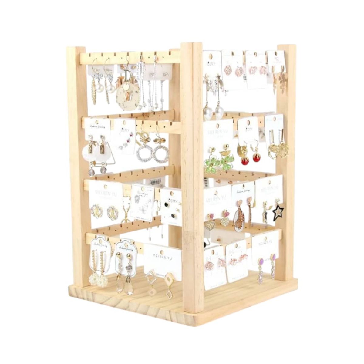 GENERICO - Exhibidor de Madera Joyeria 96 espacios Gms