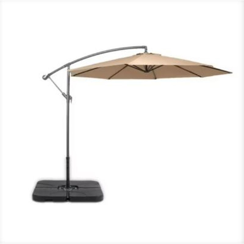 SPAZZIO - Quitasol pie lateral beige