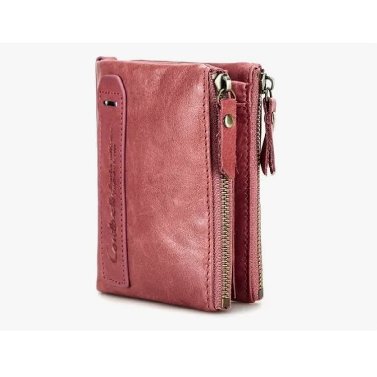 CONTACT - Billetera De Cuero Para Mujer Marca Contacts Color Rosa