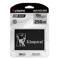 KINGSTON - SSD KC600 256GB 25 SATA NAND TLC 3D