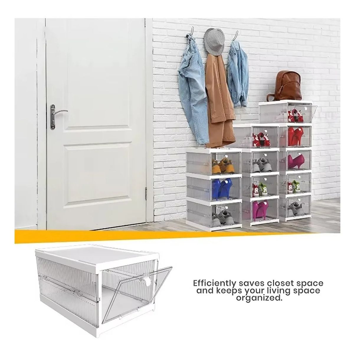 GENERICO - Organizador De Zapatos 6 Niveles Plegable Portátil